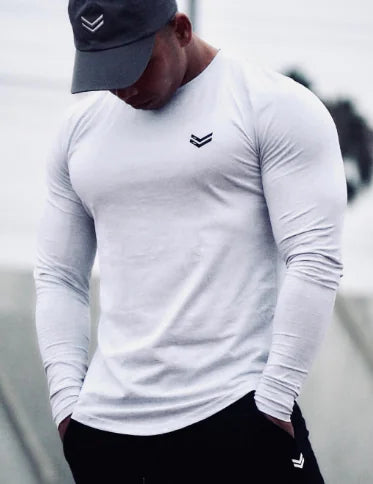Quick Dry Long Sleeve Gym T-Shirt for Men